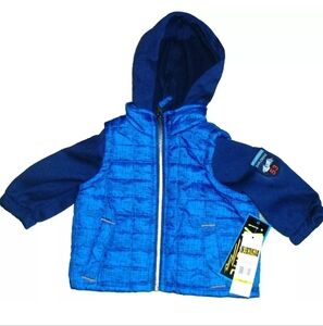 Baby Extreme Brand Blue Vest Puffy Winter Jacket Coat sz. 12 Months New Tags